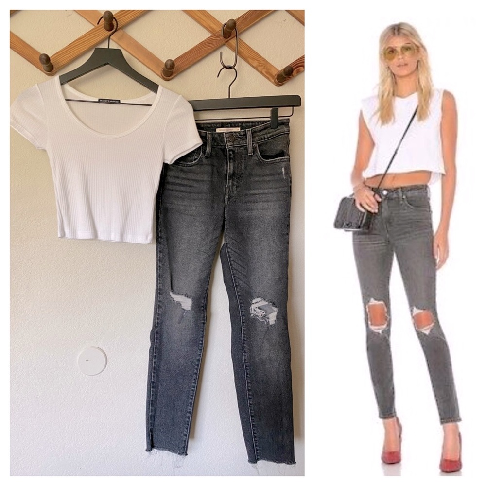 LEVI’S 721 High Rise Skinny Jeans - with free top